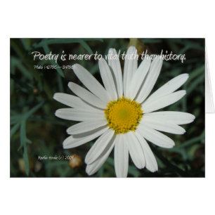 Famous Words: Poetry - White Daisy Card Series (2)