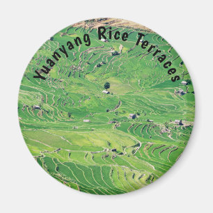 Famous yuanyang Rice Terraces - Yunnan, China Magnet
