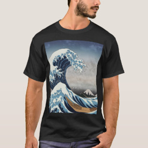 "Fan Anime Style T-Shirt: Inspired by Hokusai's T-Shirt