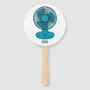 Fan cartoon illustration