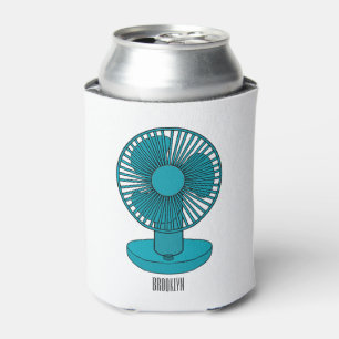 Fan cartoon illustration can cooler