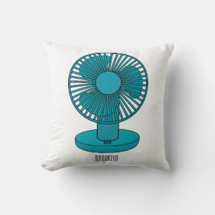 Fan cartoon illustration cushion