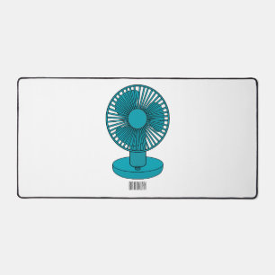 Fan cartoon illustration  desk mat