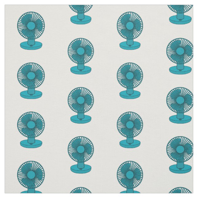 Fan cartoon illustration fabric (Swatch)