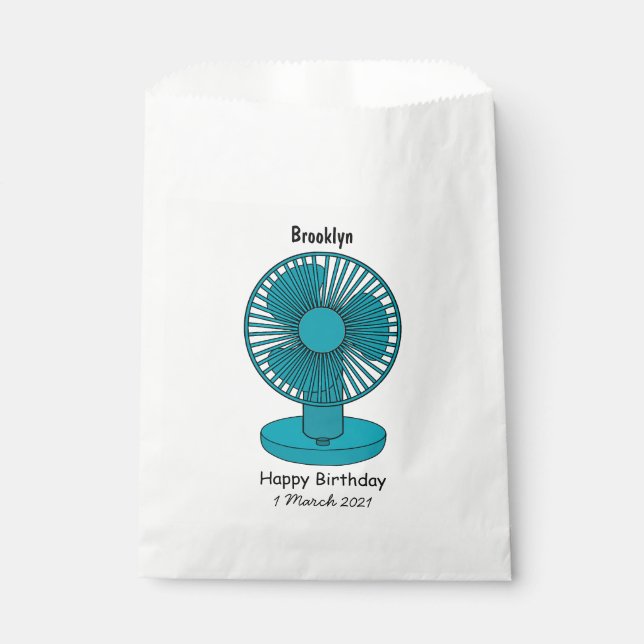Fan cartoon illustration favour bags (Front)