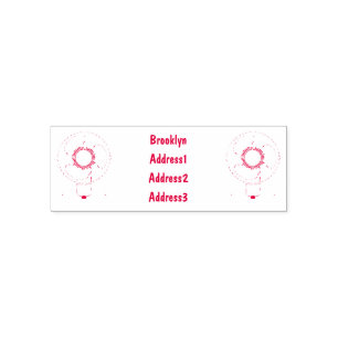 Fan cartoon illustration self-inking stamp