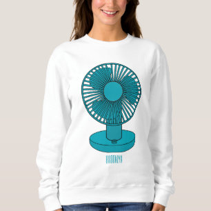 Fan cartoon illustration sweatshirt