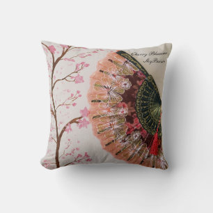 "fan collection" cherry blossoms cushion