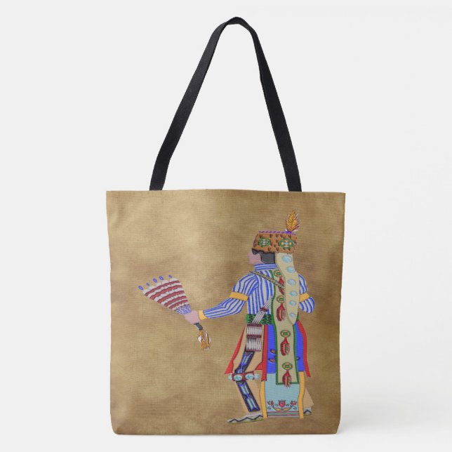 Fan Dancer Native American Tote Bag (Front)