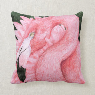 Fan Dancer - Pink Flamingo Cushion