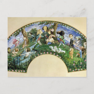 Fan depicting George Sand and her friends Postcard