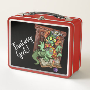 Fan Dragon "Fantasy Geek!" Metal Lunch Box