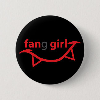 Fan/Fang Girl Button Black