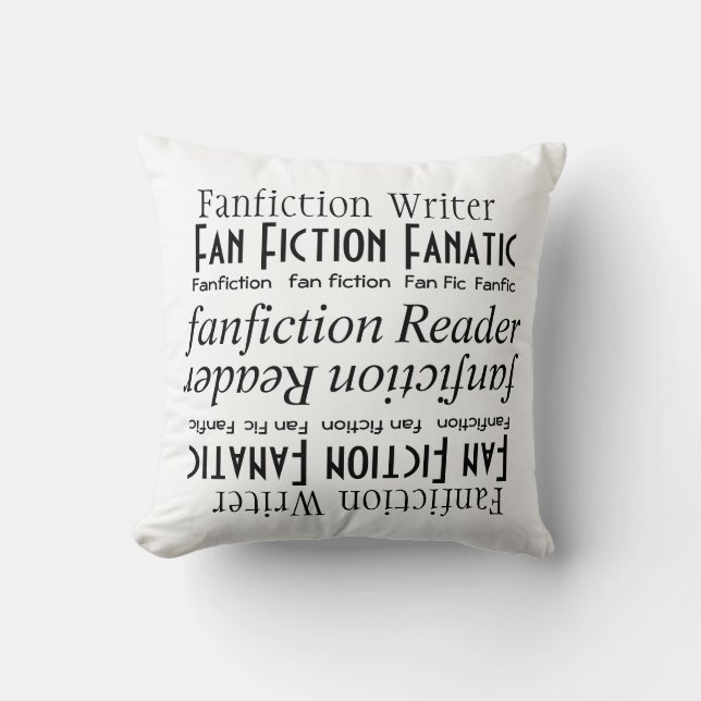 "Fan Fiction Fan" [a] Cushion (Front)