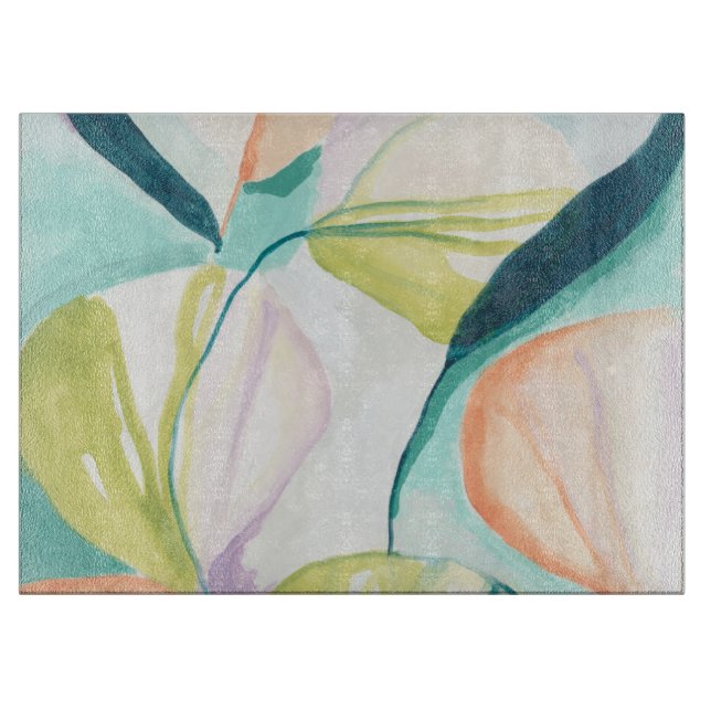 Fan Flowers IV Cutting Board (Front)