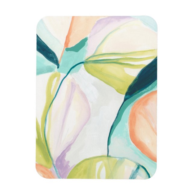 Fan Flowers IV Magnet (Vertical)