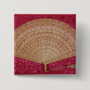 Fan given by Maximilian  of Habsbourg-Lorraine 15 Cm Square Badge