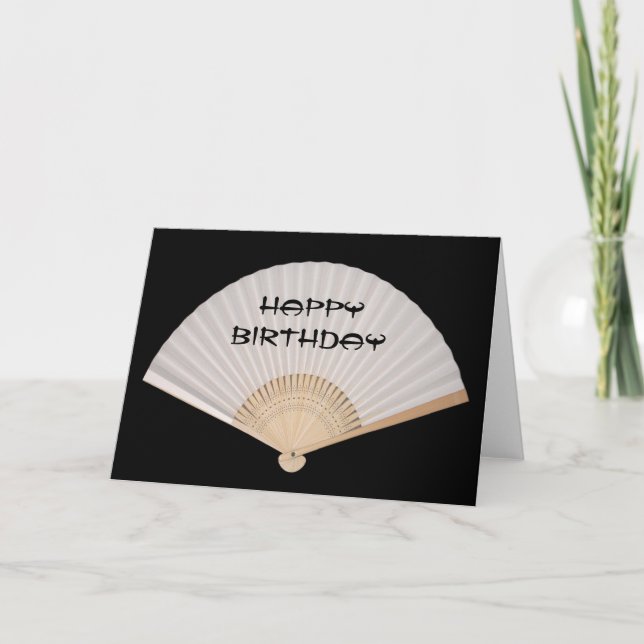 Fan Happy Birthday Card (Front)