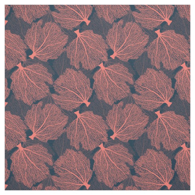 Fan living colral fabric (Swatch)