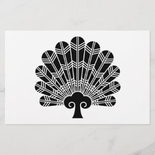 Fan of hawk feathers stationery