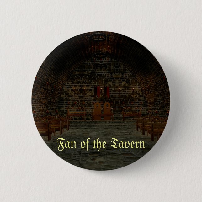 Fan of the Tavern - Mediaeval Button (Front)