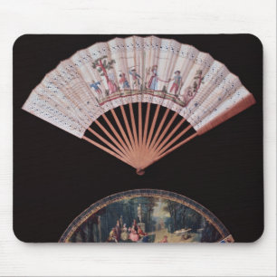Fan of Vernis Matin type, French, mid-18th Mouse Pad