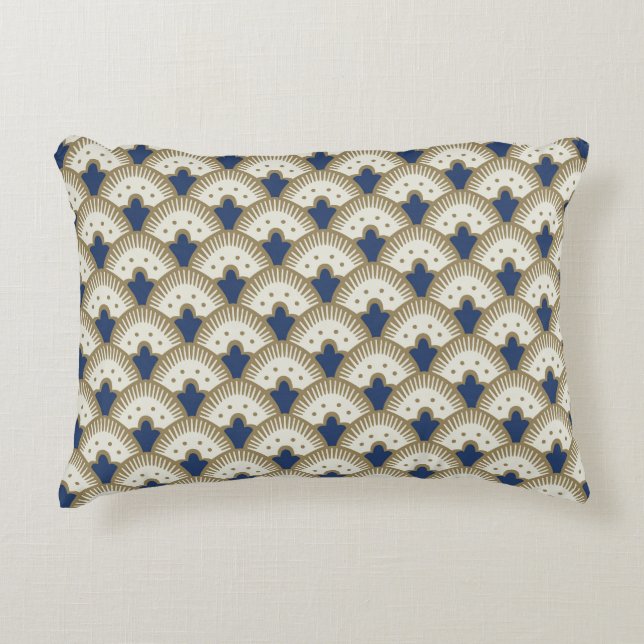 Fan Pattern Decorative Cushion (Front)