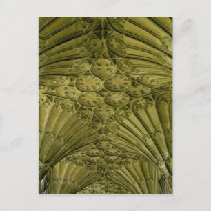 Fan vaulting in the cloister postcard