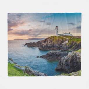 Fanad Head Lighthouse Donegal, Ireland Fleece Blanket