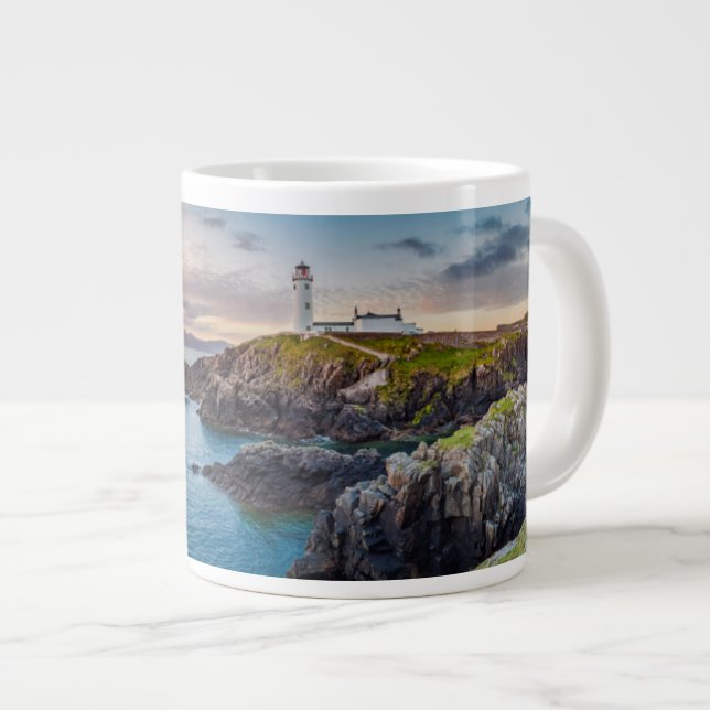 Fanad Head Lighthouse | Donegal, Ireland Large Coffee Mug (Front Right)