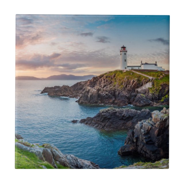 Fanad Head Lighthouse | Donegal, Ireland Tile (Front)