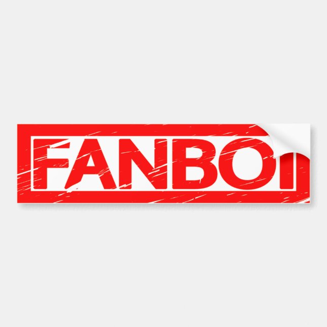 Fanboi Stamp Bumper Sticker (Front)