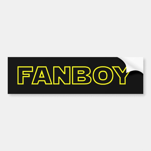 FANBOY BUMPER STICKER (Front)