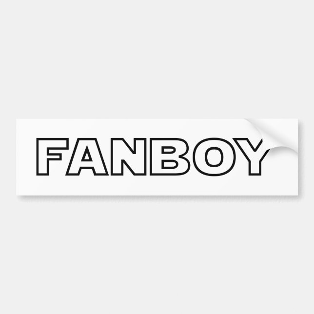 FANBOY BUMPER STICKER (Front)