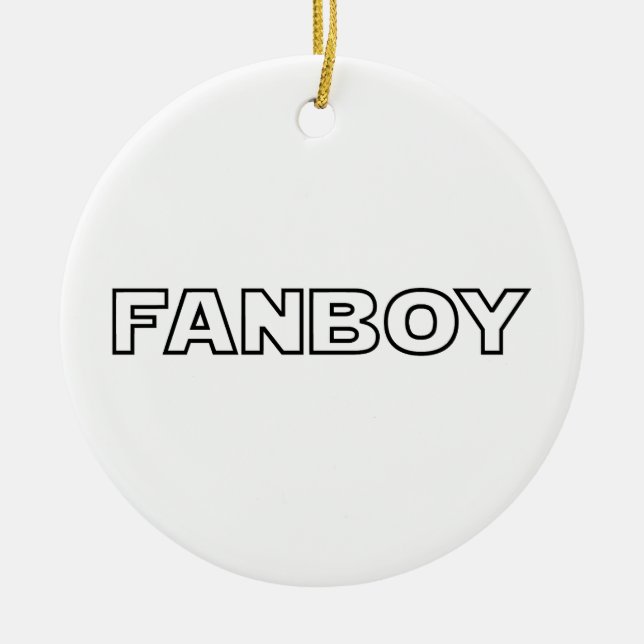 FANBOY CERAMIC TREE DECORATION (Front)