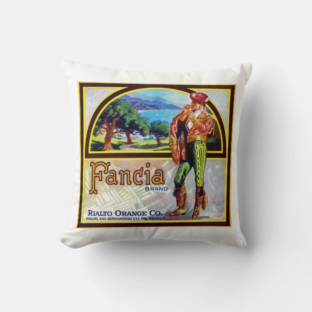 Fancia Oranges Cushion (Front)