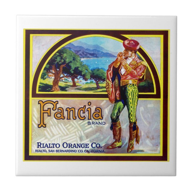 Fancia Oranges Tile (Front)