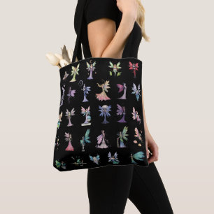Fanciful Fairies Fun Colourful Fairy Fantasy Art Tote Bag
