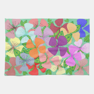 Fanciful Floral Tea Towel