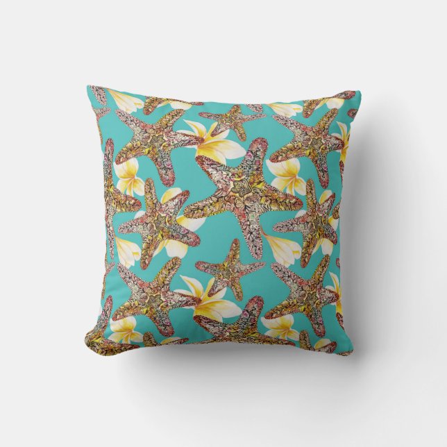 Fanciful Starfish Pattern Cushion (Front)
