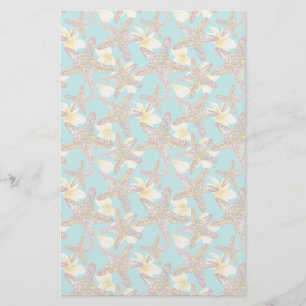 Fanciful Starfish Pattern Stationery