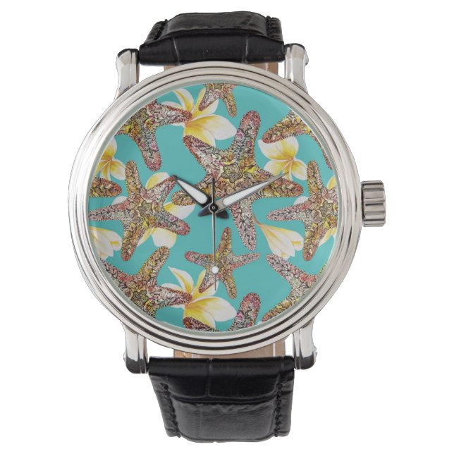 Fanciful Starfish Pattern Watch (Front)