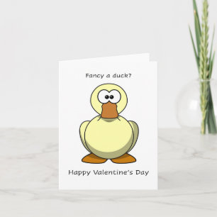Fancy a duck?, Happy Valentine's Day Card