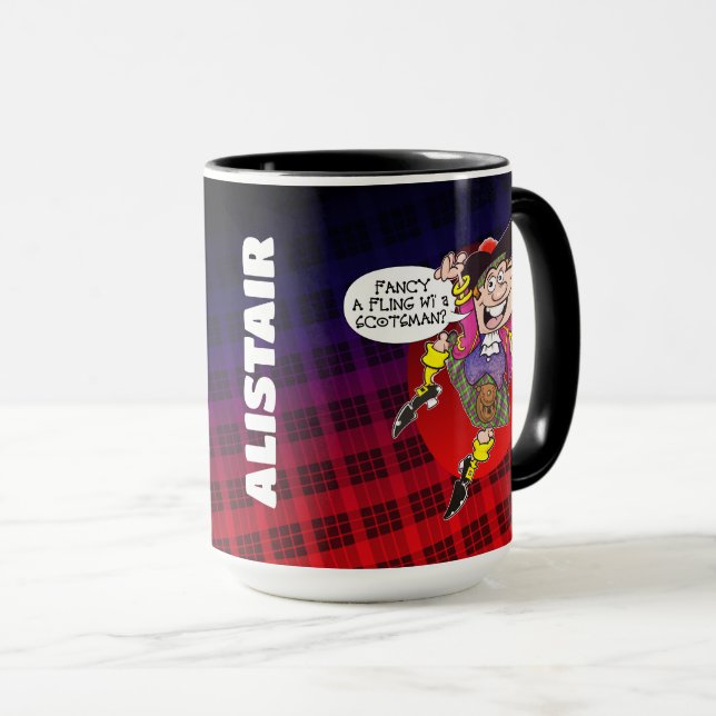 Fancy a Fling wi" a Scotsman? Mug (Front Right)