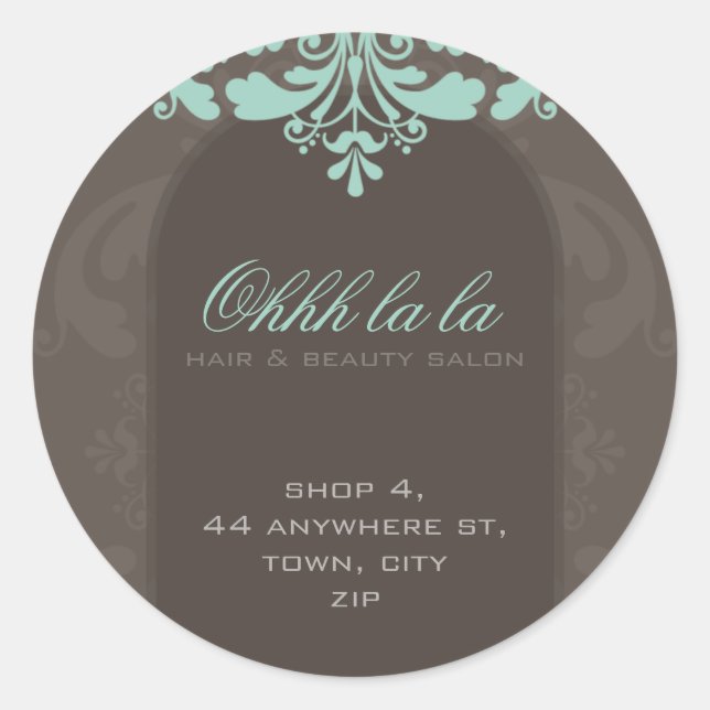 FANCY ADDRESS LABEL :: couture flourish 2A (Front)