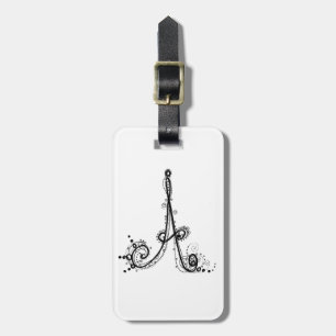 Fancy Alphabet™ "A" Luggage Tag! Luggage Tag
