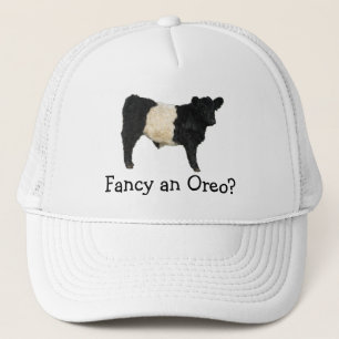 Fancy an Oreo? Belted Galloway Cow Trucker Hat