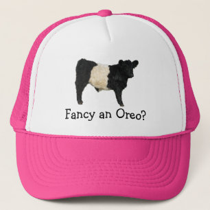 Fancy an Oreo? Belted Galloway Cow Trucker Hat