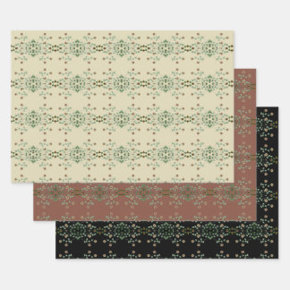 Fancy and Elegant Flat Wrapping Paper Sheet