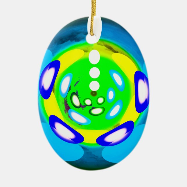 Fancy art ceramic tree decoration (Front)